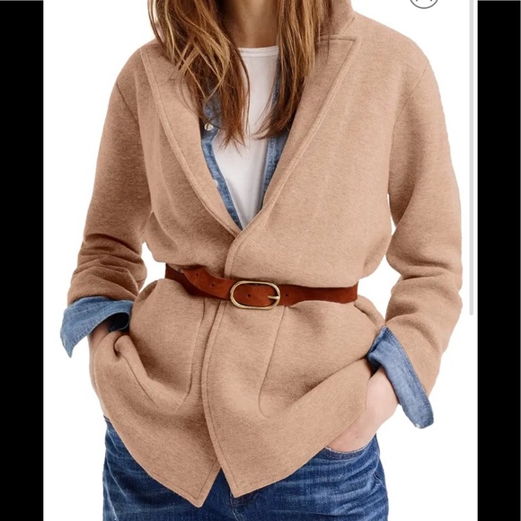 J. Crew Jackets & Blazers - J. Crew Sweater cardigan Blazer Natural xs NEW